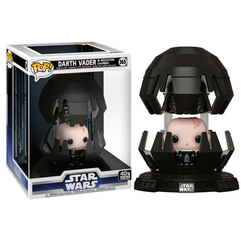 funko pop darth vader en cámara de meditación