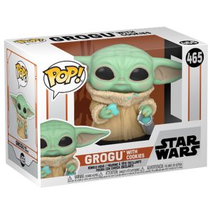 funko pop de grogu con galletas