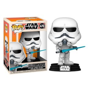funko pop de Stormtropper con espada azul