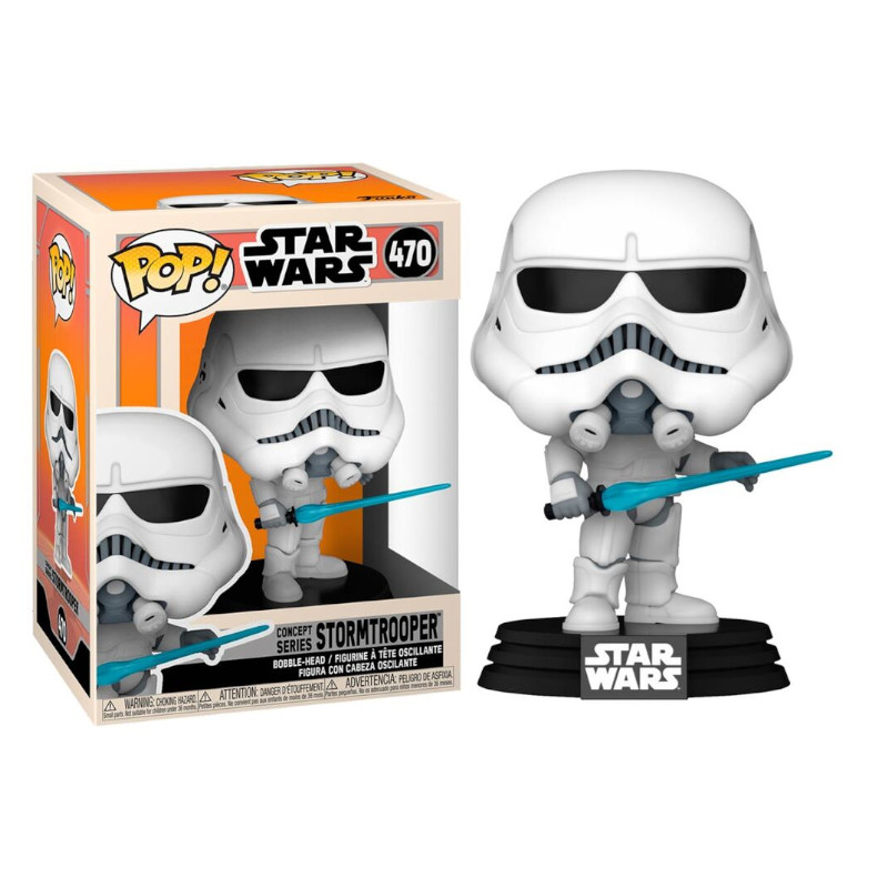 funko pop de Stormtropper con espada azul
