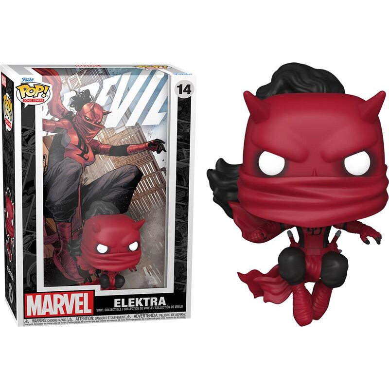 funko pop de Elektra con portada de comic