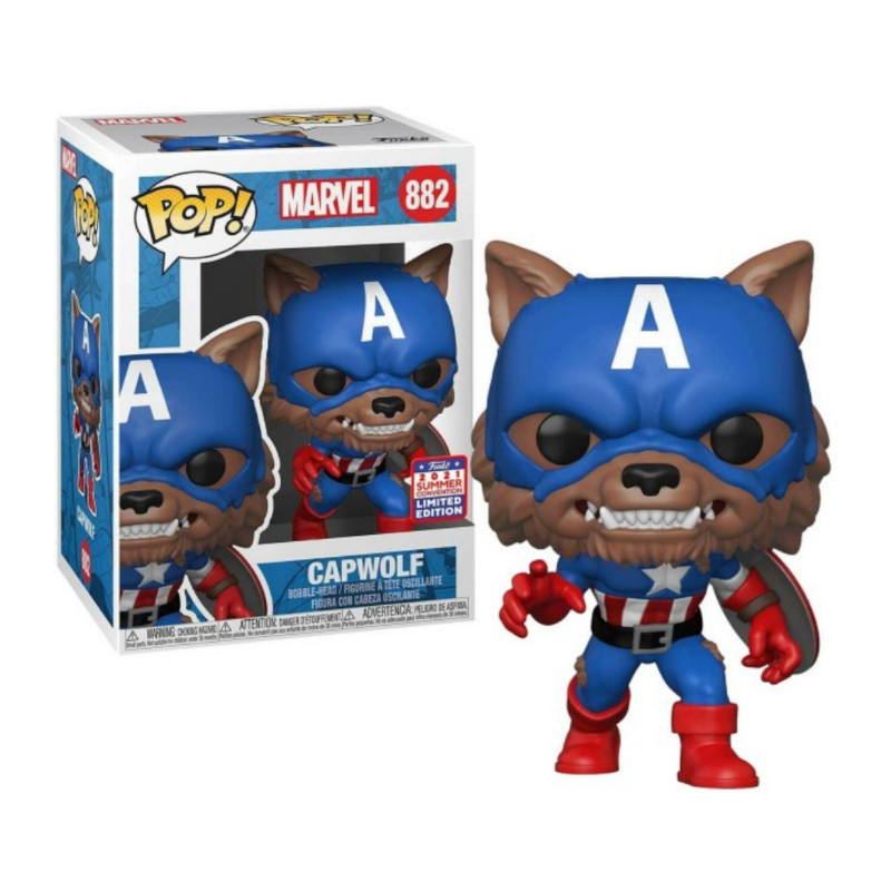 Funko de capwolf con escudo