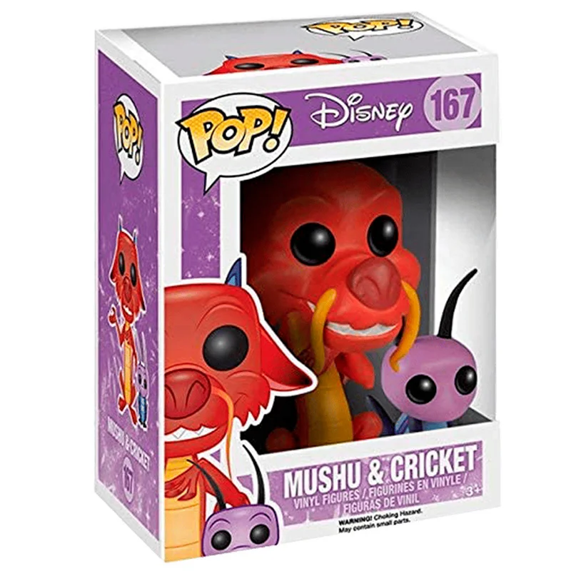 FUNKO POP Mushu y Grillo 167 - Mulán - Imagen 2