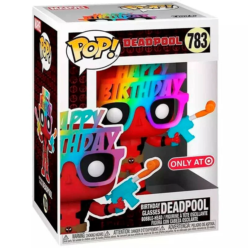 figura POP Deadpool con Gafas de Cumpleaños 783