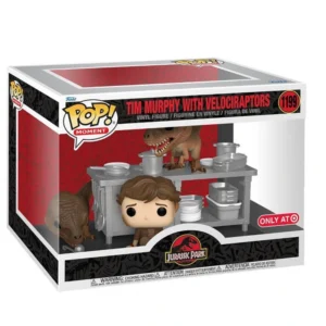 figura POP Tim Murphy con Velociraptor 1199
