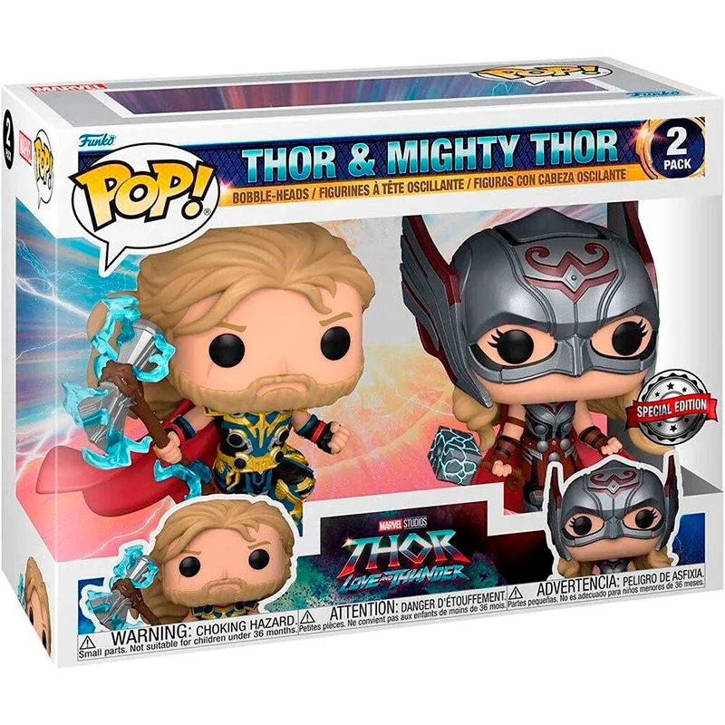 Pack 2 POP Thor & Mighty Thor