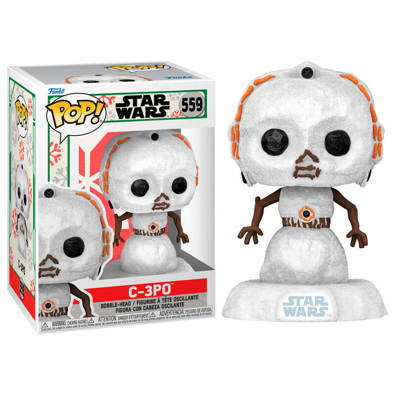 funko pop muñeco de nieve de c-3po de star wars