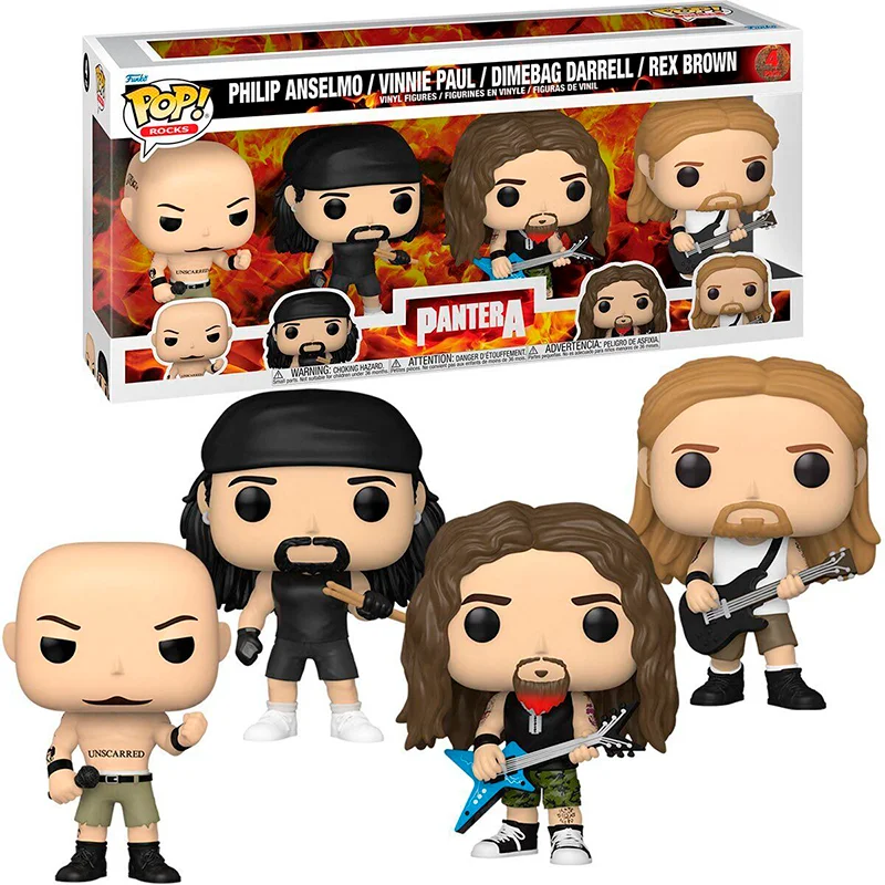 Pack 4 FUNKO Philip Vinnie Dimebag Rex