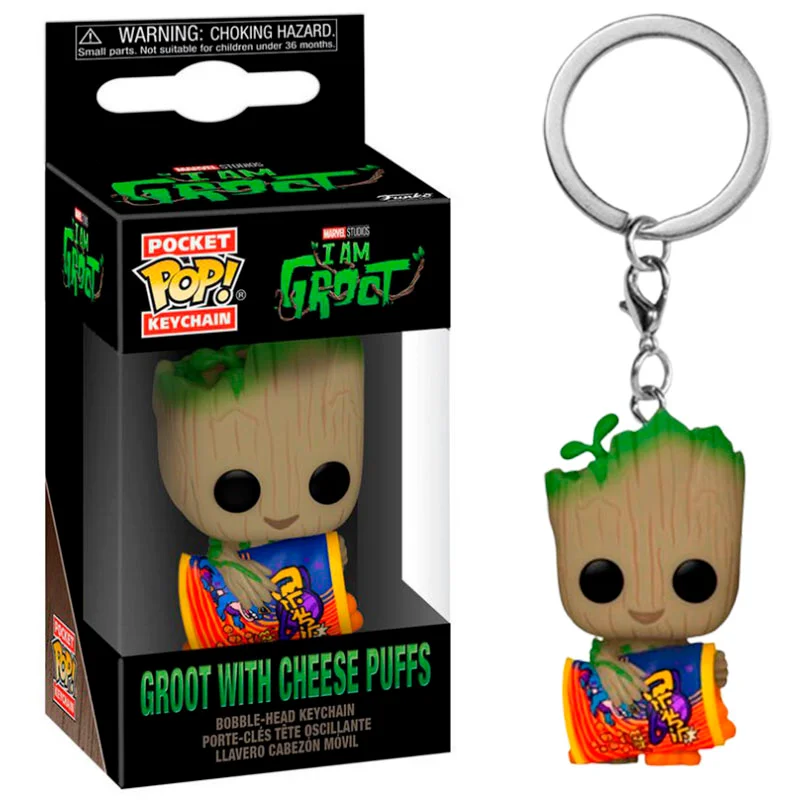 Llavero POCKET Groot con Bolas de Queso
