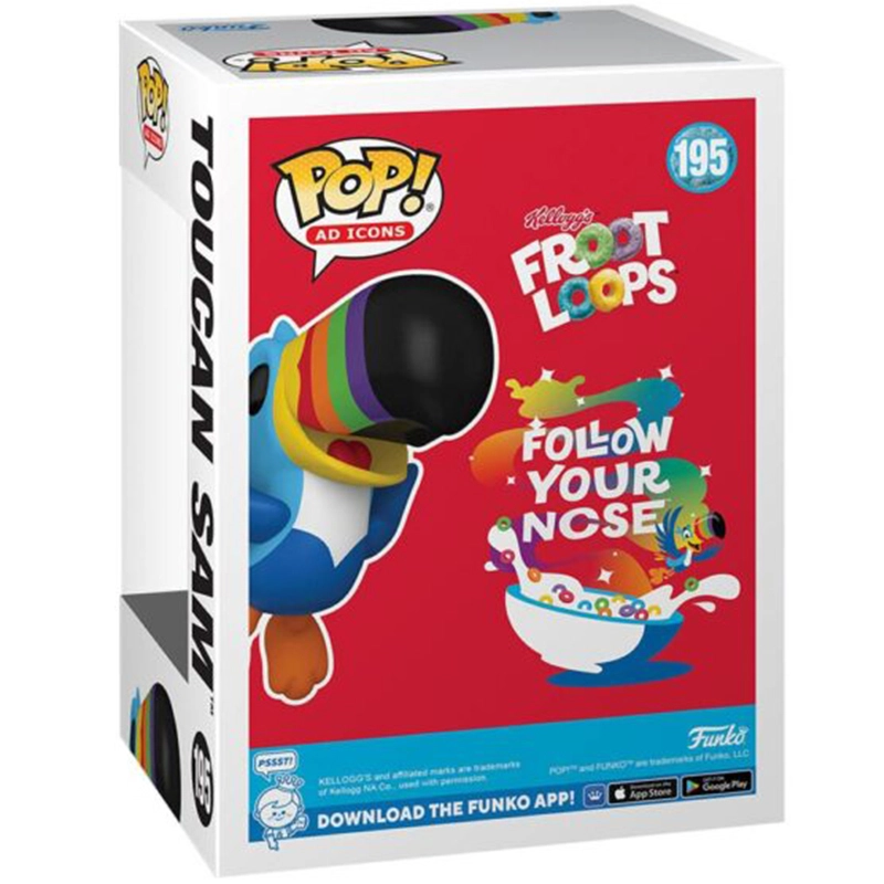 FUNKO POP Tucan Sam 195 - Kelloggs Froot Loops - Imagen 3