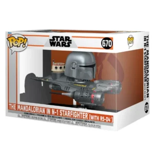 figura POP The Mandalorian en el N1 Starfighter 670