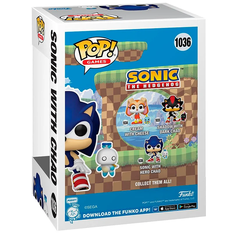 FUNKO POP Sonic con Chao 1036