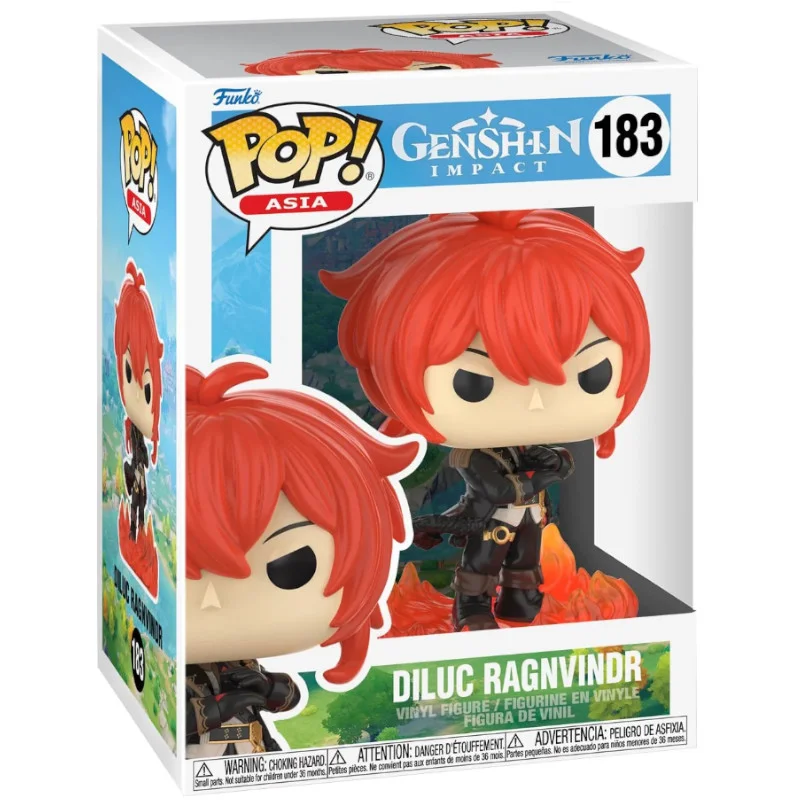 FUNKO POP Diluc Ragnvindr 183 - Genshin Impact Exclusivo - Imagen 2