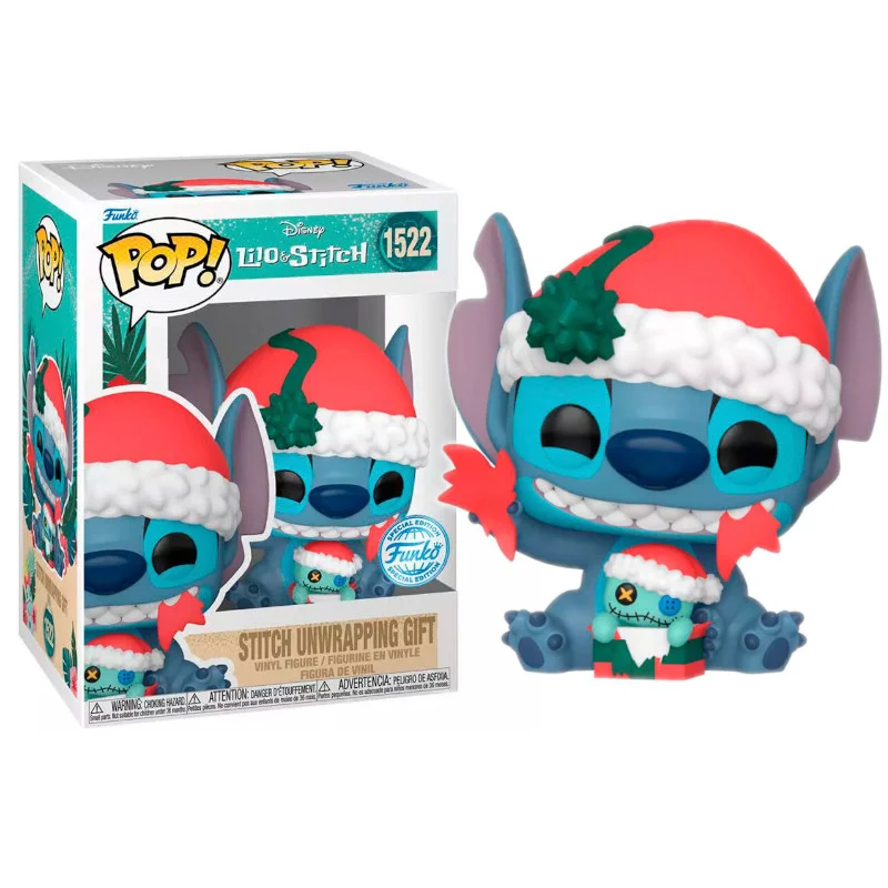 FUNKO Stitch Abriendo Regalos de Navidad 1522