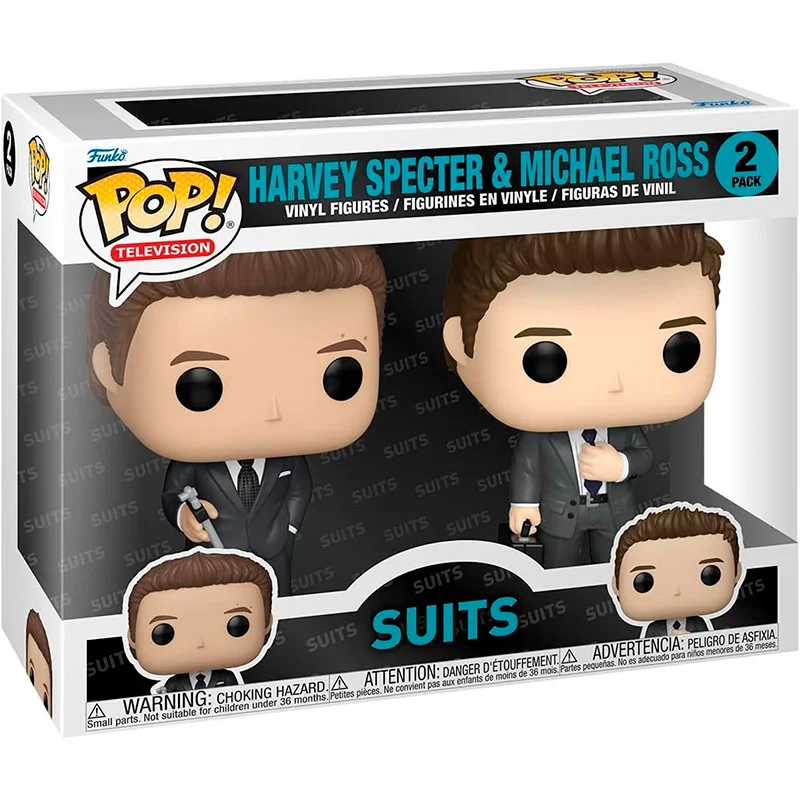 Pack 2 figura POP Harvey Specter y Michael Ross