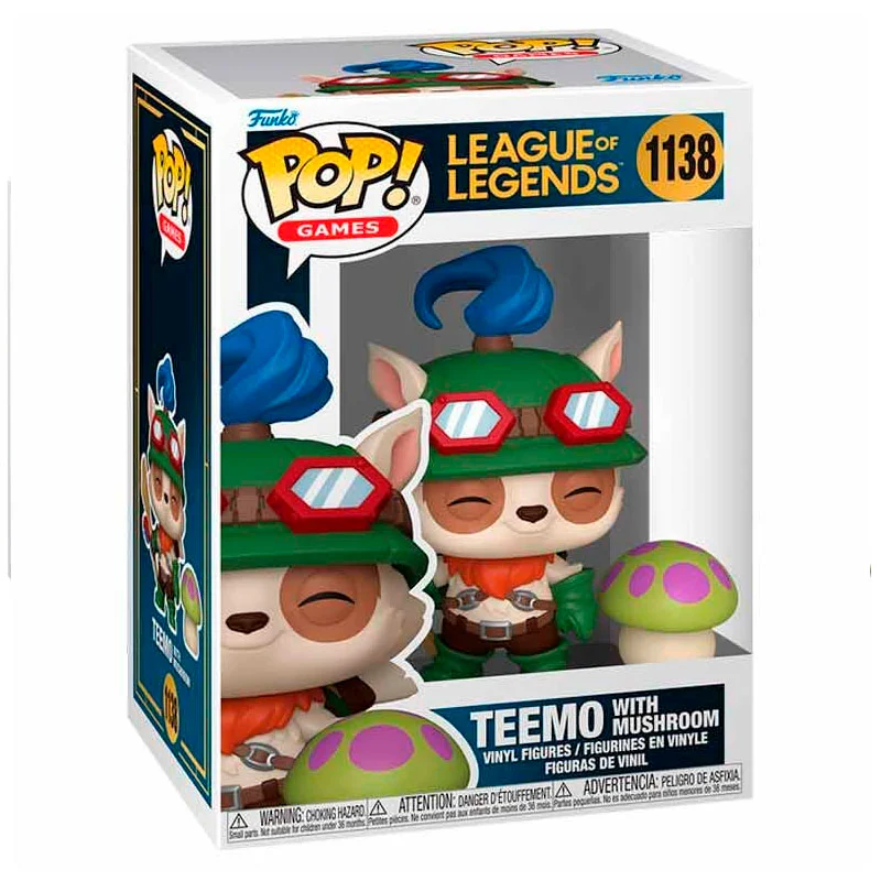 muñeco FUNKO POP Teemo con Mushroom 1138