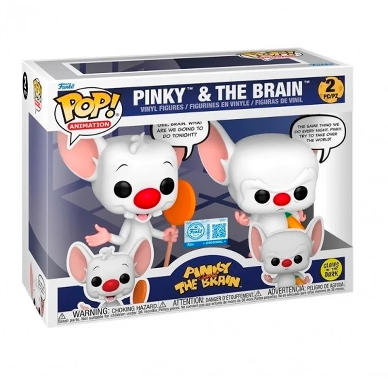 Pack 2 FUNKO POP Pinky y Cerebro