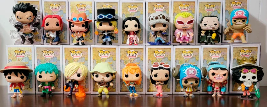 consigue la coleccion de funko pop de one piece